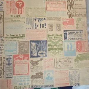 Stamping up “Etcetera Designer” 12x12 paper...